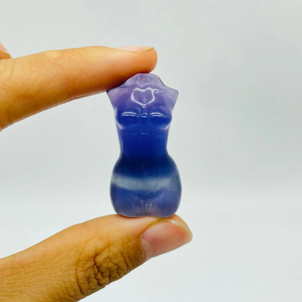 25 Pieces Mini Fluorite Goddess Carving - Image 4