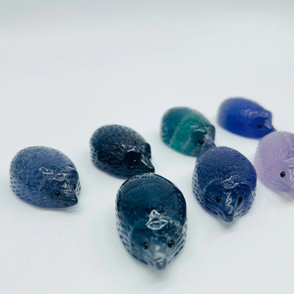 Rainbow Fluorite Hedgehog High Quality Carving Wholesale - Image 2