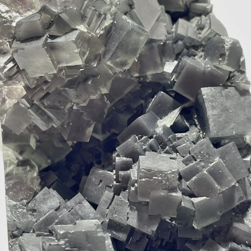 4 Pieces Cutting Fluorite Mineral Cubes Specimen Tower - Image 8