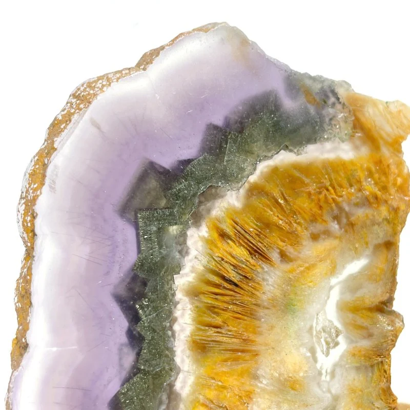 3 Pairs Fluorite Mixed Pyrite Butterfly Wing Carving With Stand - Image 4