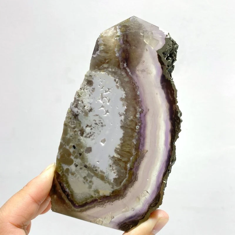 9 Pieces Unique Fluorite Mixed Pyrite Calcite Slab - Image 7