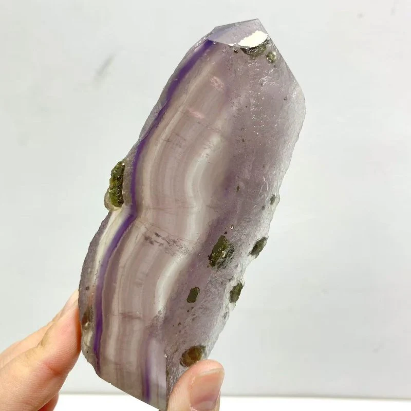 12 Pieces Fluorite Mixed Pyrite Calcite Slabs - Image 4