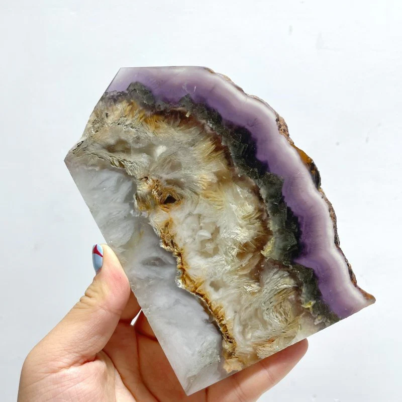 11 Pieces Fluorite Mixed Pyrite Points - Image 2