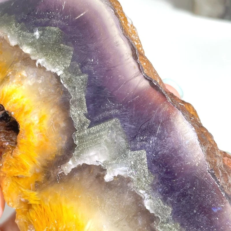 11 Pieces Fluorite Mixed Pyrite Points - Image 3