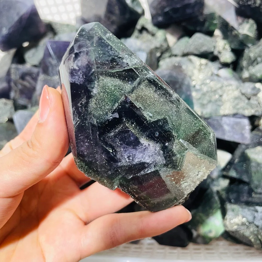 Fluorite Mixed Sparkly Pyrite Freeform Wholesale - Image 6