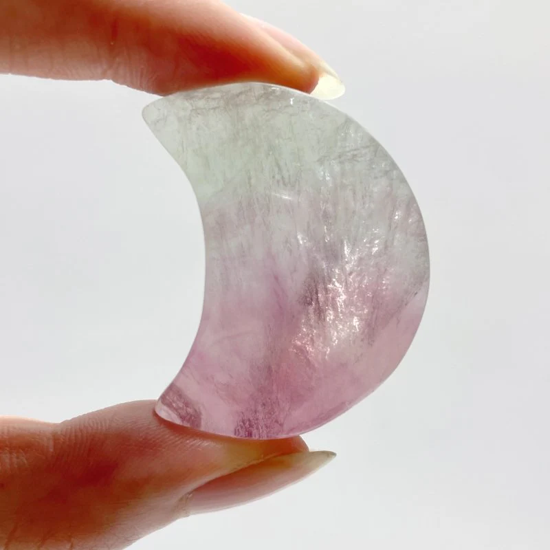 Colorful Fluorite Moon Carving Wholesale - Image 2