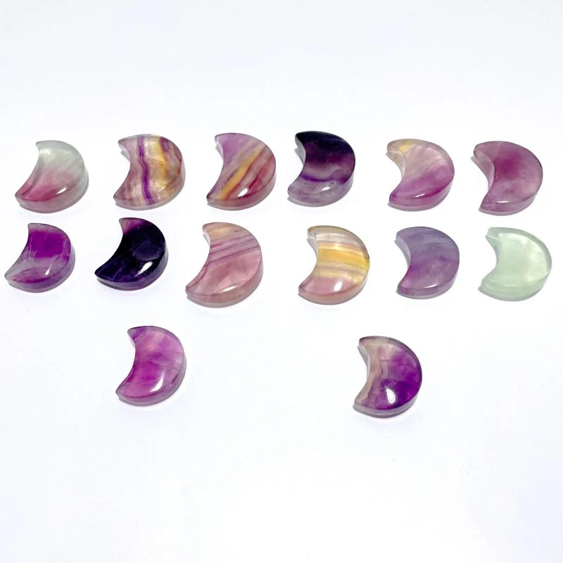 Colorful Fluorite Moon Carving Wholesale - Image 7