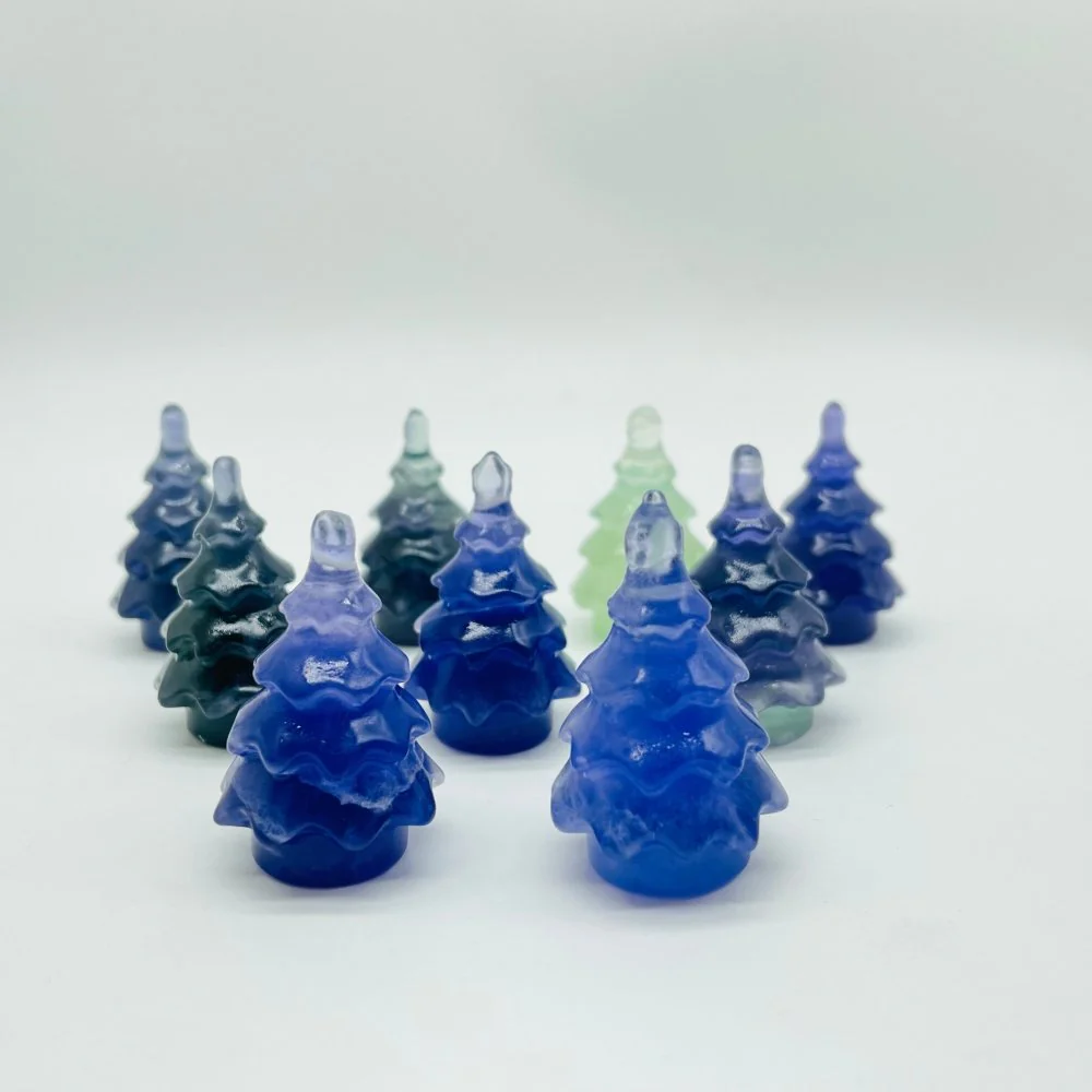 Fluorite Christmas Tree Pine Tree Carving Wholesale - Image 3