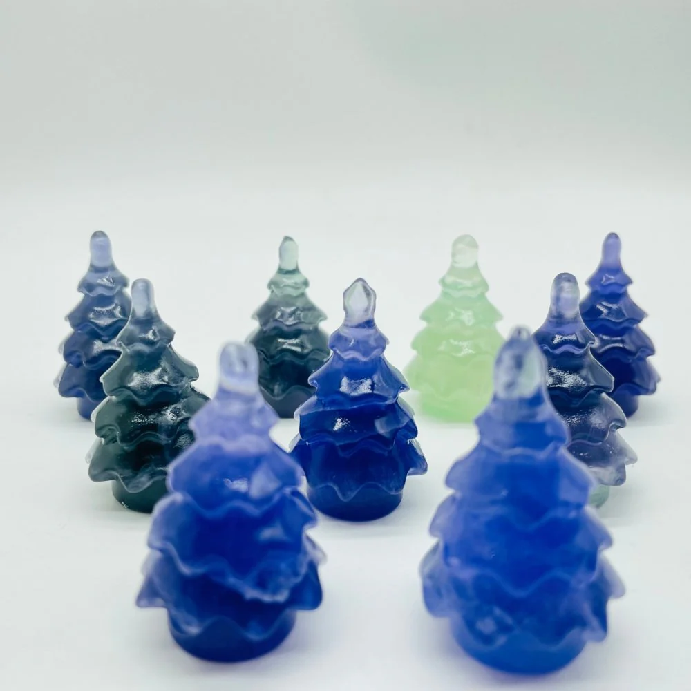 Fluorite Christmas Tree Pine Tree Carving Wholesale - Image 4