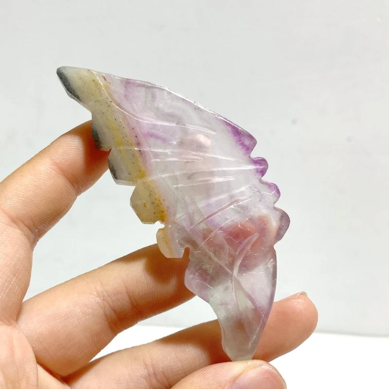 5 Pairs Fluorite Small Butterfly Wing With Stand - Image 8