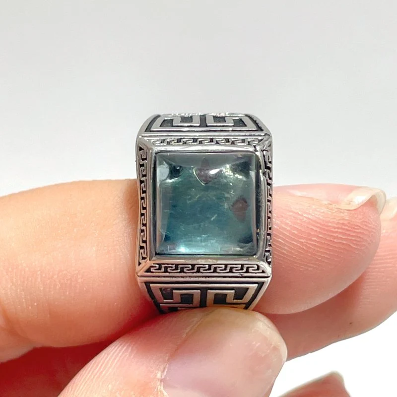 25 Pieces Colorful Fluorite Sugar Cube Ring - Image 7