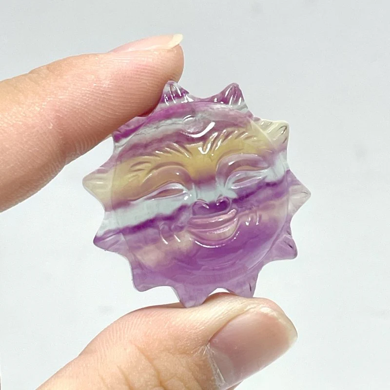 Fluorite Sun Carving Wholesale - Image 2