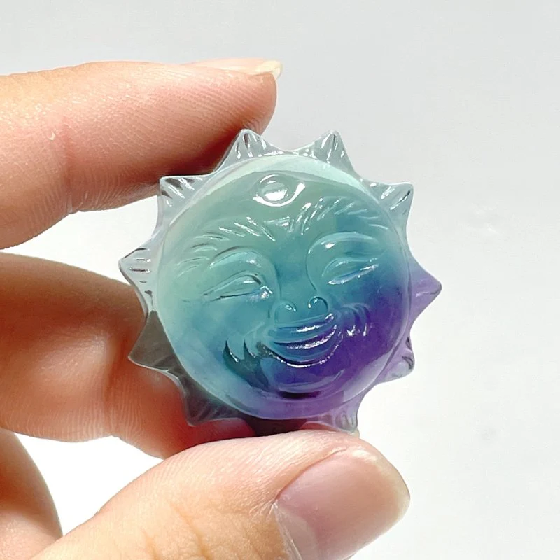 Fluorite Sun Carving Wholesale - Image 4