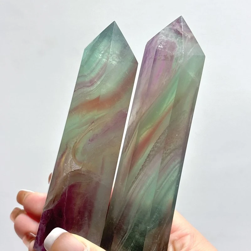 19 Pieces Rainbow Fluorite Tower - Image 9