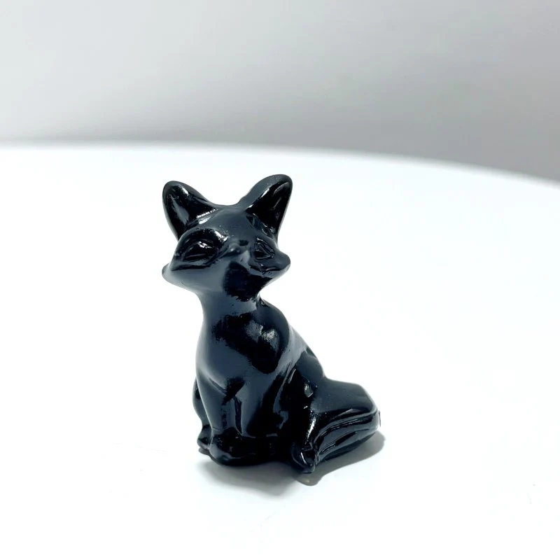 12 Types Fox Carving Wholesale Obsidian Pink Opal Yooperlite - Image 5