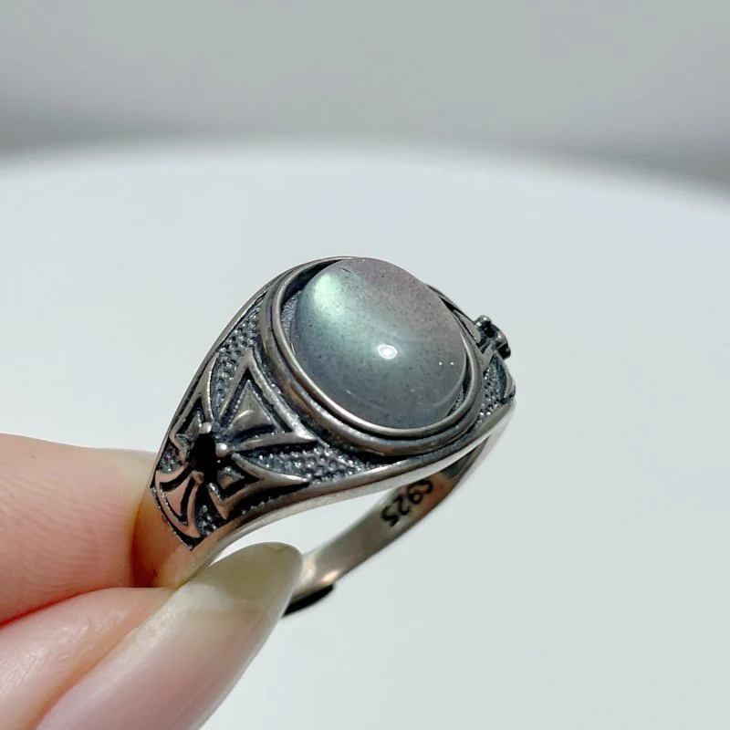 #G5 Silver Rings Wholesale Moonstone Amethyst Labradorite - Image 2