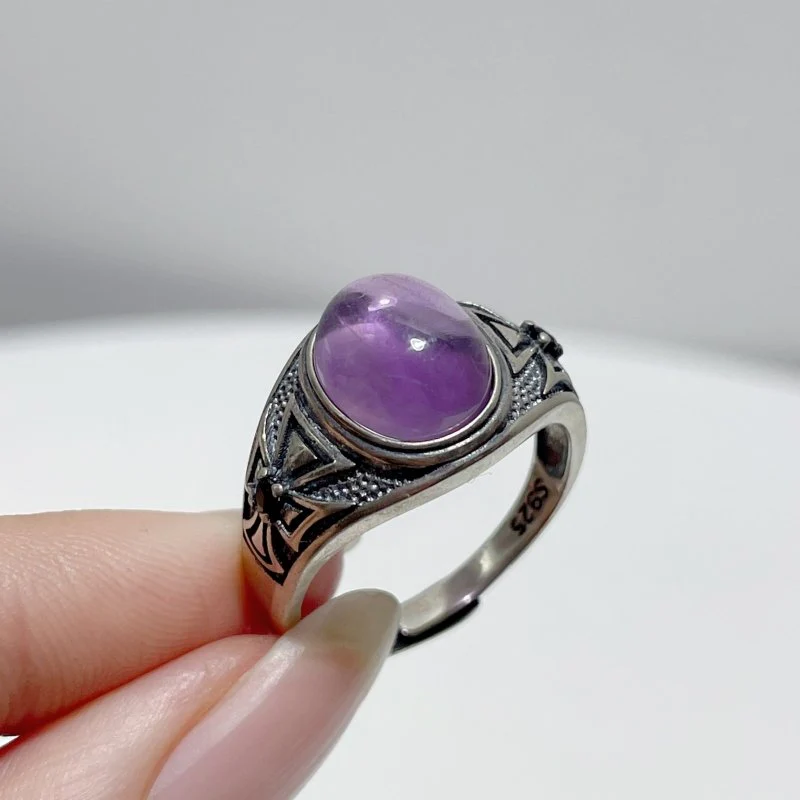 #G5 Silver Rings Wholesale Moonstone Amethyst Labradorite - Image 3