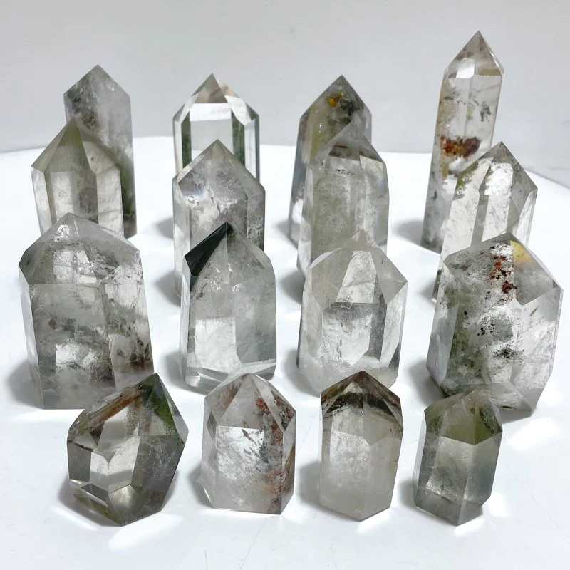 16 Pieces Garden Quartz Clear Tower