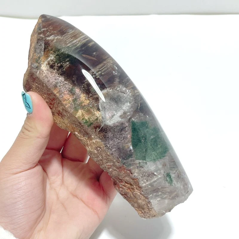 High Quality Garden Quartz Crystal Point Raw Back - Image 2