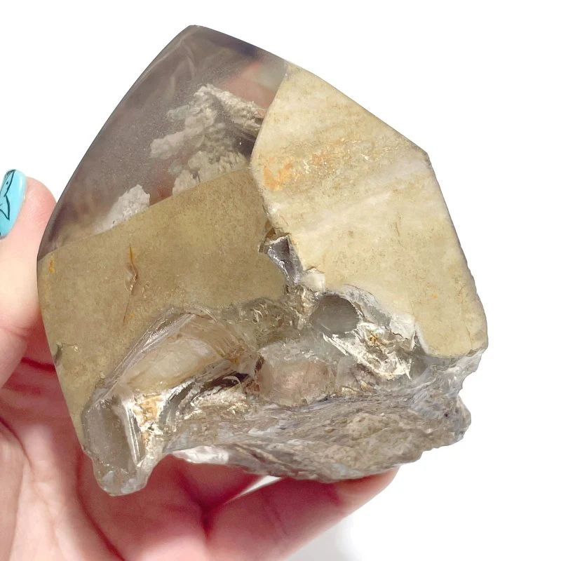 Very Clear Garden Quartz Crystal Raw Bottom - Image 2