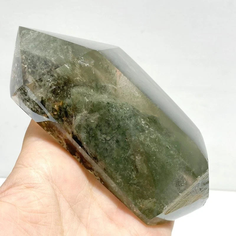 Garden Quartz Enhydro Quartz Point With Stand - Image 4