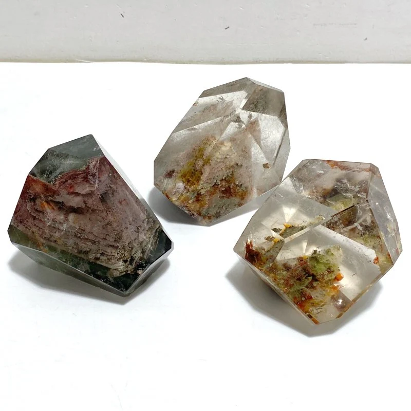 3 Pieces High Quality Garden Quartz Free Form #13