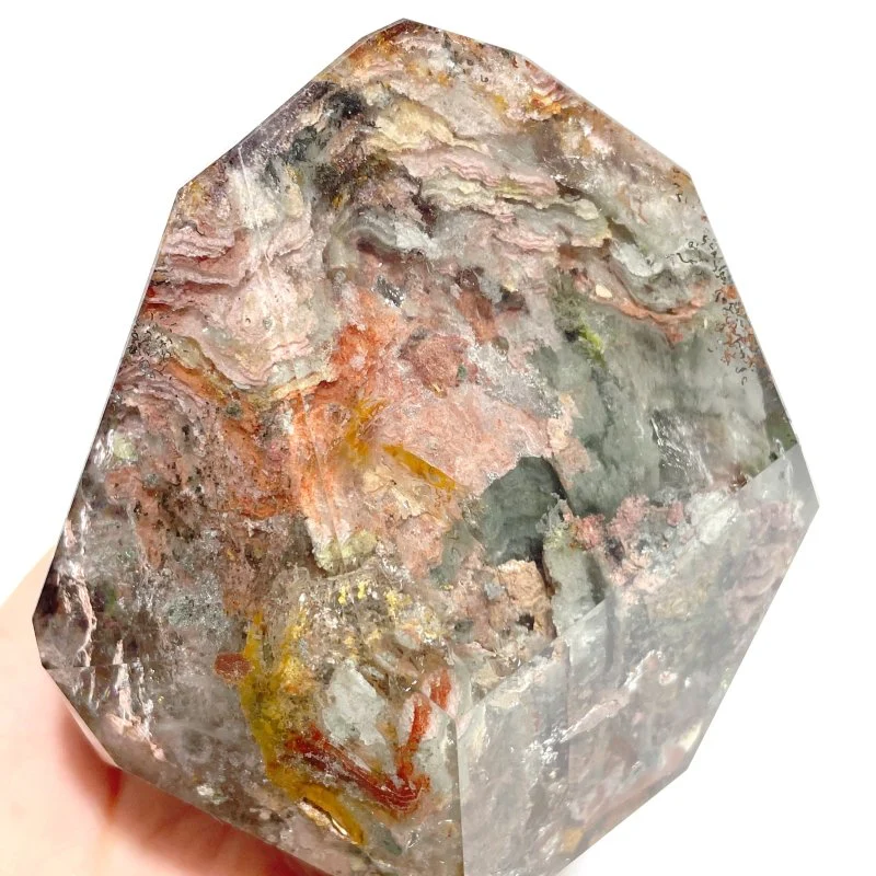 2 Pieces Beautiful Garden Quartz Free Form With Stand Home Decor - Image 2