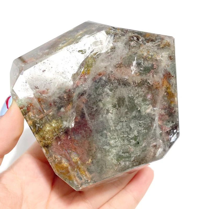 2 Pieces Beautiful Garden Quartz Free Form With Stand Home Decor - Image 5