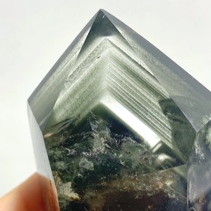 Garden Quartz Raw Bottom Point With Stand #1 - Image 4