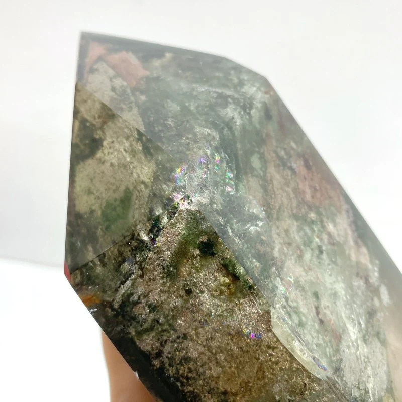 Garden Quartz Raw Bottom Point With Stand #2 - Image 4