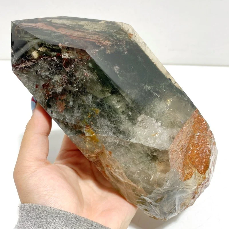 Garden Quartz Raw Bottom Point With Stand #2 - Image 6