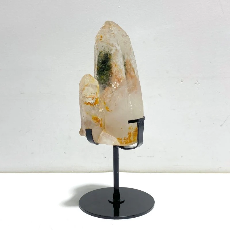 Garden Quartz Raw Bottom Point With Stand #3