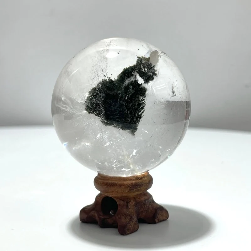 High Quality Garden Quartz Lodolite Sphere - Image 4