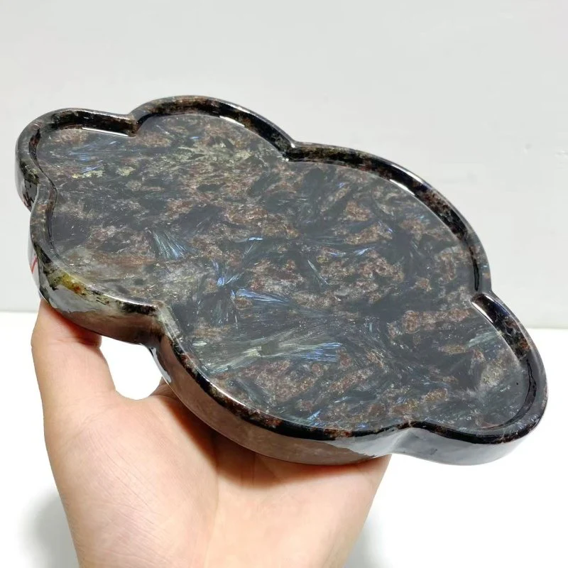 Garnet Mixed Astrophyllite Cloud Shape Stand Base Home Decor Wholesale - Image 3