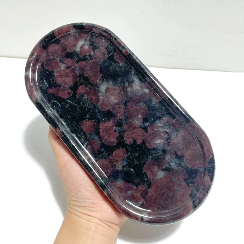 Large Garnet Mixed Astrophyllite Stand Base Home Decor Wholesale
