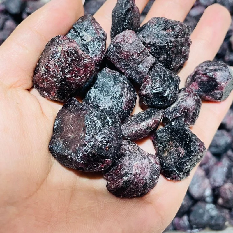 Red Garnet Raw Stone Wholesale - Image 6
