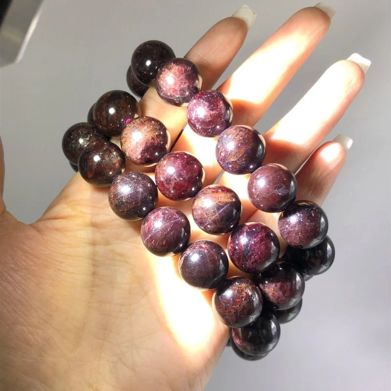 Garnet With Six Star Light Bracelets Wholesale - Image 2
