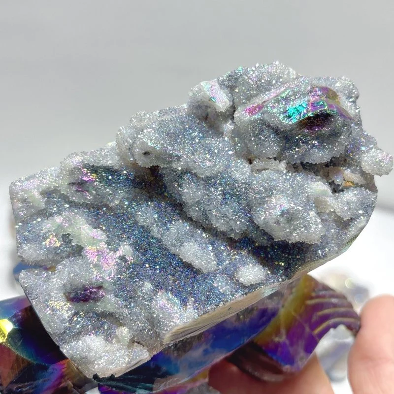 7 Pieces Geode Aura Sphalerite Sea Turtles Carving - Image 9
