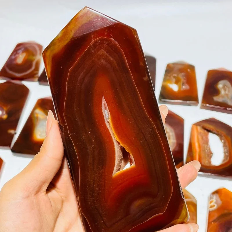29 Pieces Geode Carnelian Tower Points - Image 4