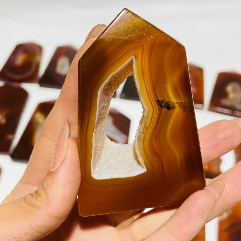 29 Pieces Geode Carnelian Tower Points - Image 7