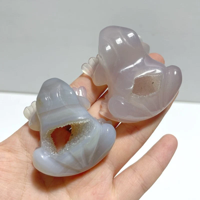 Geode Druzy Agate Frog Carving Wholesale - Image 5