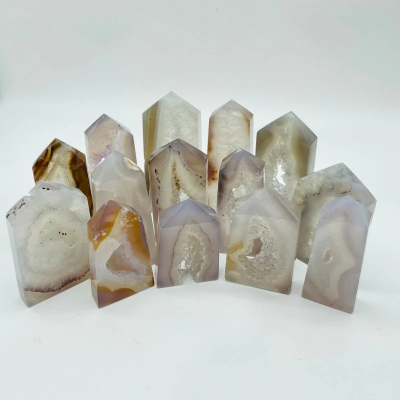 Geode Druzy Agate Four Sided Points Wholesale - Image 3