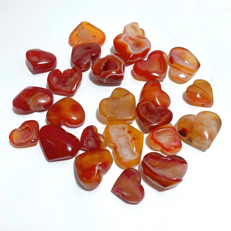 Geode Druzy Carnelian Heart Wholesale - Image 6
