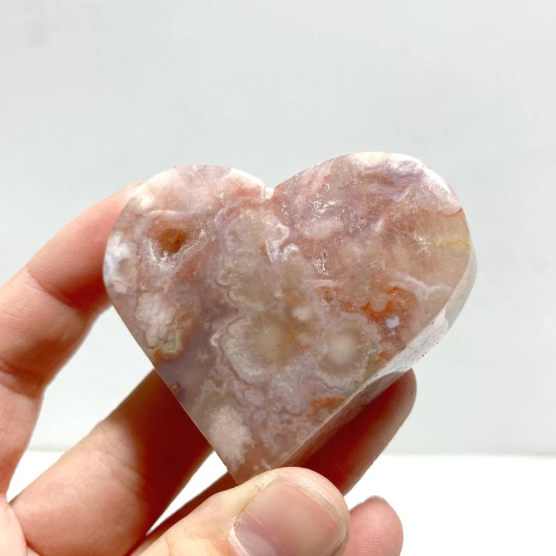 25 Pieces Geode Druzy Sakura Flower Agate Heart - Image 2