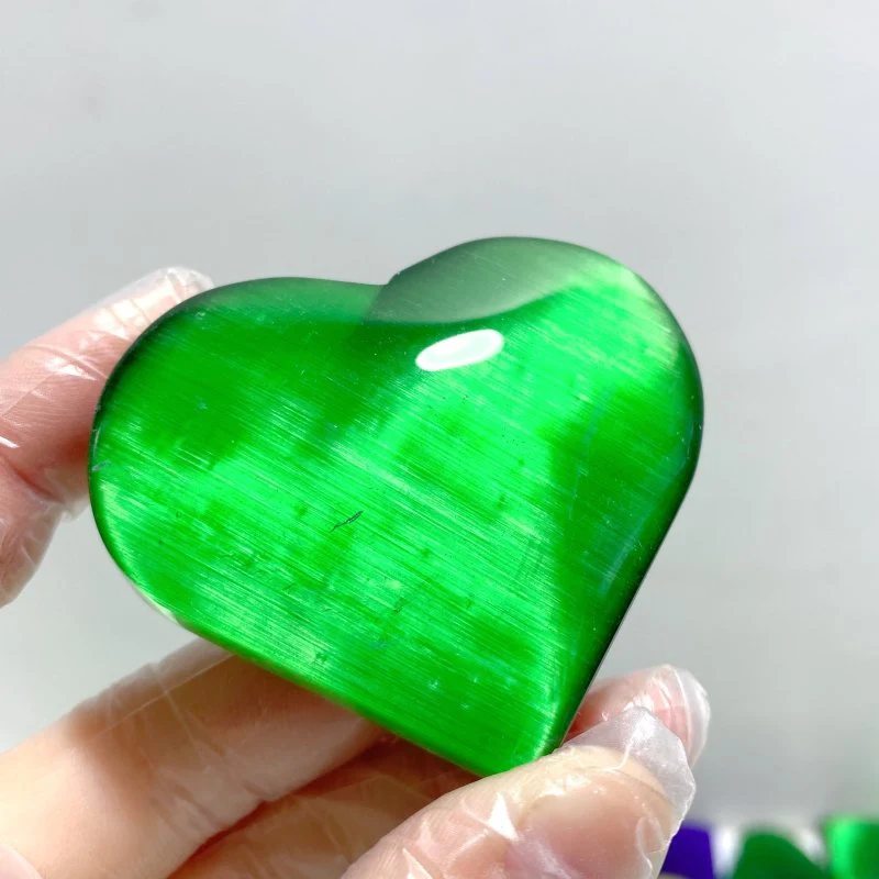91 Pieces Glass Cat Eye Heart - Image 2