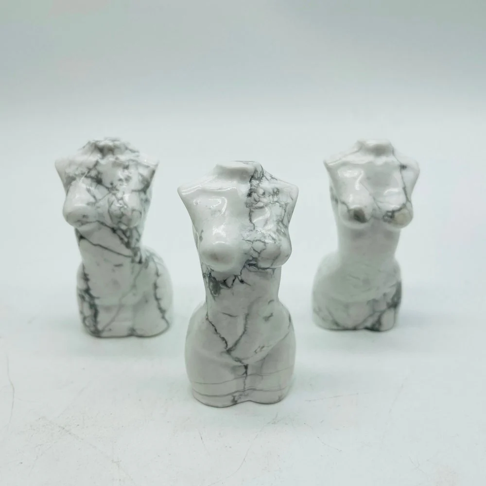 Goddess Carving Wholesale Howlite Yellow Calcite - Image 5