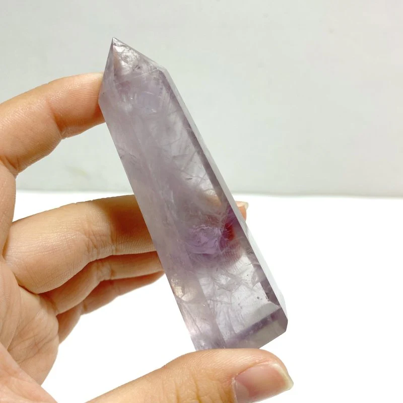 24 Pieces God's Fingerprint Amethyst Light Purple Tower Point - Image 2