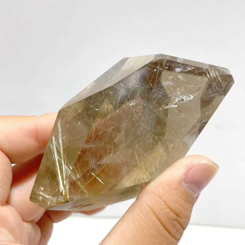 7 Pieces High Quality Gold Rutile Quartz Crystal Free Form - Image 2