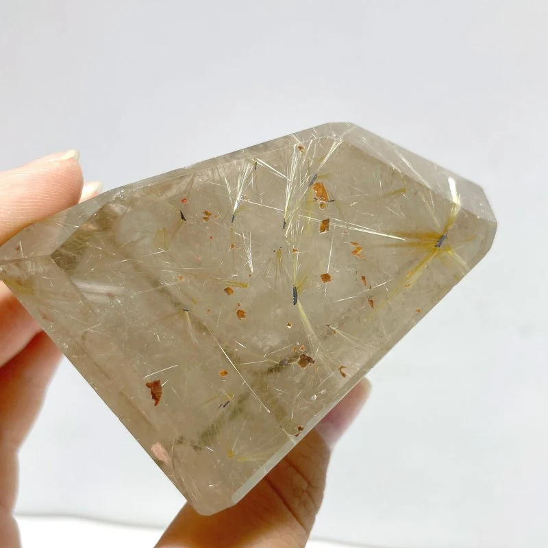 7 Pieces High Quality Gold Rutile Quartz Crystal Free Form - Image 7
