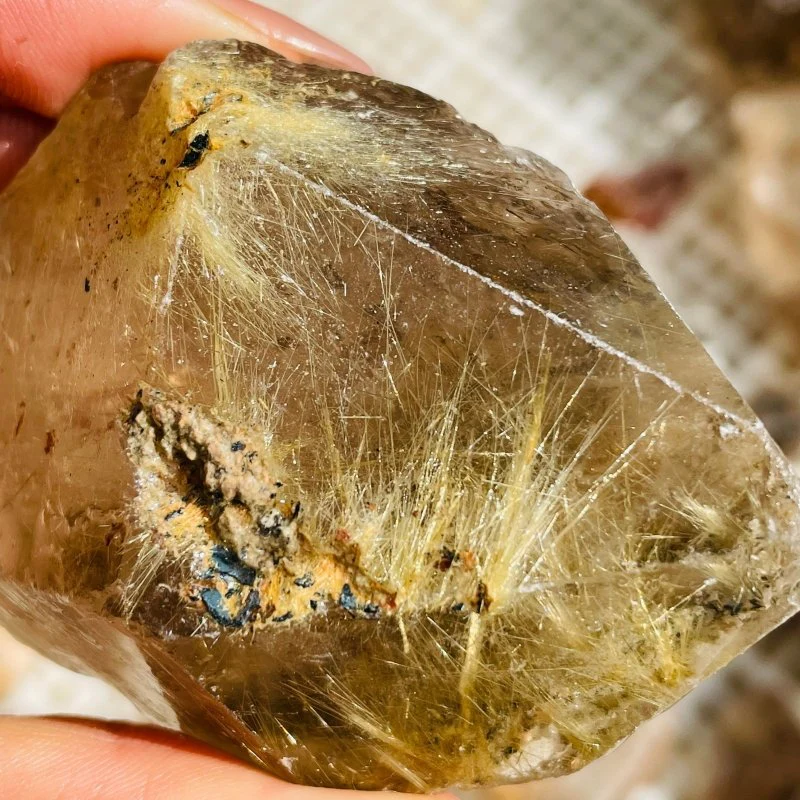 55 Pieces High Quality Gold Rutile Quartz Raw Stone - Image 8